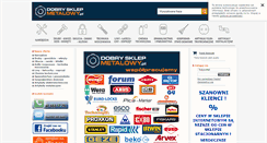 Desktop Screenshot of dobrysklepmetalowy.pl